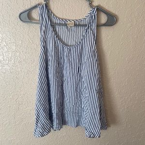 Striped flowy tank top